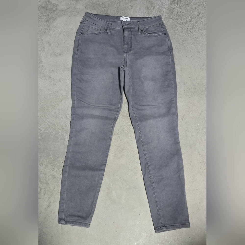 Sonoma Women's Gray Skinny Jeans Size 6